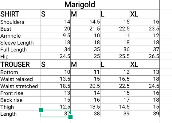 Marigold 2Pc