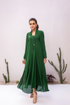 Green Long Dress - 1 Pc