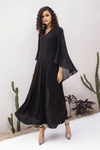 BLACK CRIMP DRESS - 1 Pc