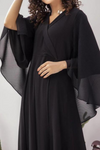 BLACK CRIMP DRESS - 1 Pc