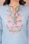Skyla – 3 Pc in Cotton Lawn with Polynet Dupatta